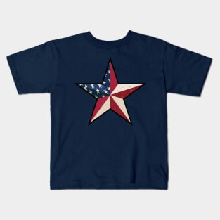 American Patriot Barn Star Kids T-Shirt